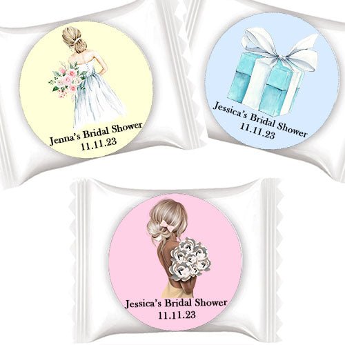 50 Personalized Bridal Shower Individual Mint Favors - Favors Today
