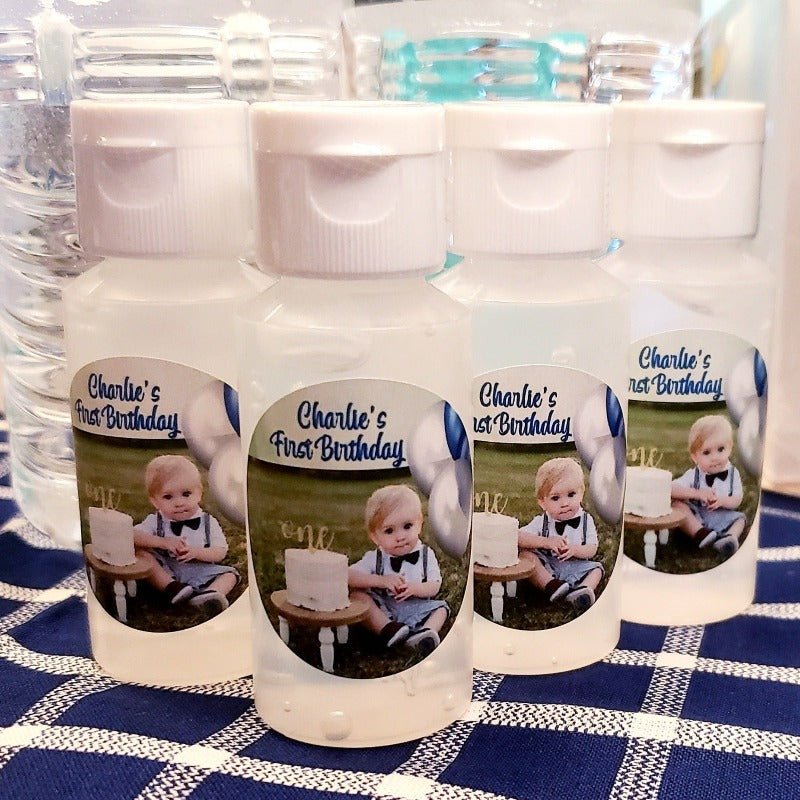 Personalized Add Your Photograph Hand Sanitizer Party Favors - Favors Today