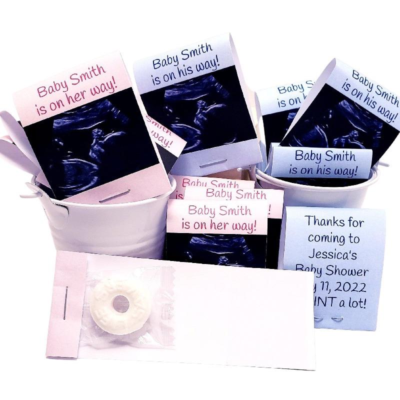 Personalized Add Your Sonogram Matchbook Mint Party Favors - Favors Today
