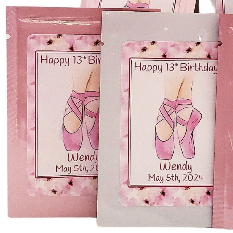 Personalized Ballet and Dance Party Favors Custom Tea Bags-1