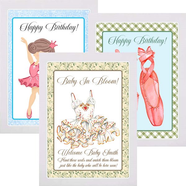 Personalized Ballet Dance Seed Packet Party Favors Many Options - Favors Today