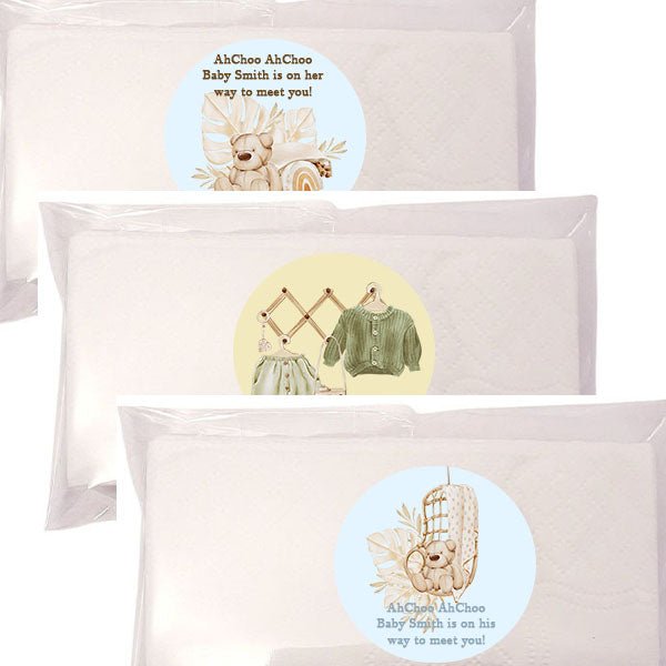 Personalized Boho Chic Tissue Pack Party Favors Many Options - Favors Today