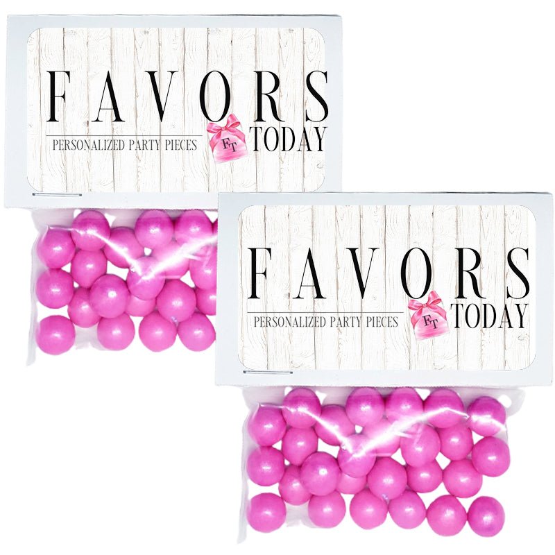 Personalized Business Logo Custom Treat Favor Bag and Toppers - Favors Today