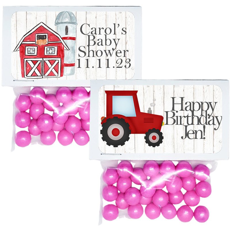 Personalized Farm Animal Custom Treat Favor Bags and Toppers - Favors Today