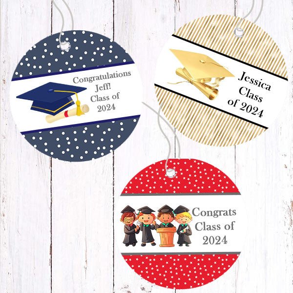 Personalized Graduation Party Thank You Favor Tags - Favors Today