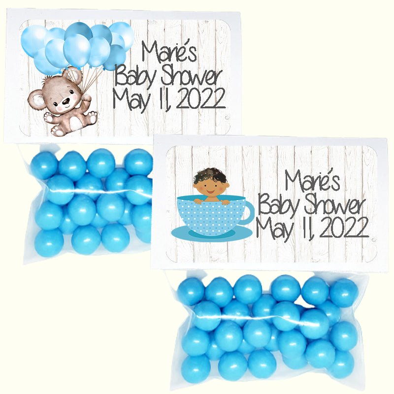 Personalized Its A Boy Custom Treat Favor Bags and Toppers - Favors Today