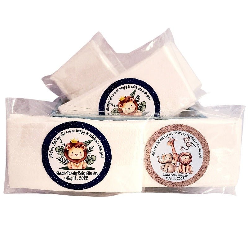 Personalized Jungle Safari Animal Tissue Favors Many Options - Favors Today