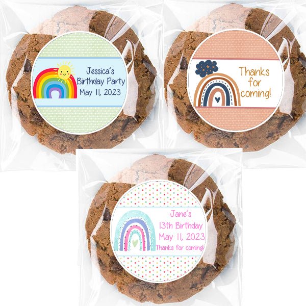 Personalized Rainbow Cello Favor Bags Many Options - Favors Today