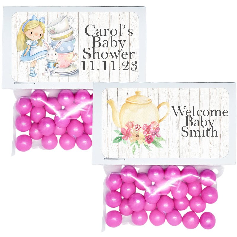 Personalized Tea Party and Coffee Theme Custom Treat Favor Bag Toppers - Favors Today