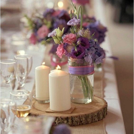 
    Purple Floral Party Favors
  