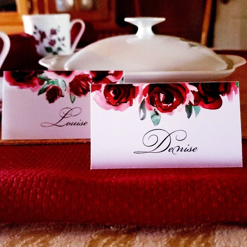 Personalized Table Tent Place Cards