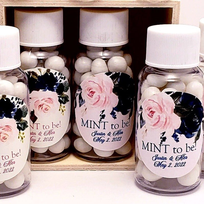 Personalized Wedding Mint Bottle Party Favors