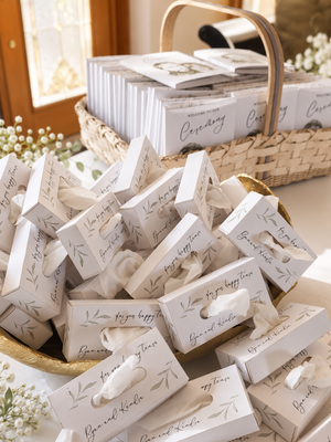 Wedding Happy Tears Tissue Boxes - Ceremony Tissue Favors