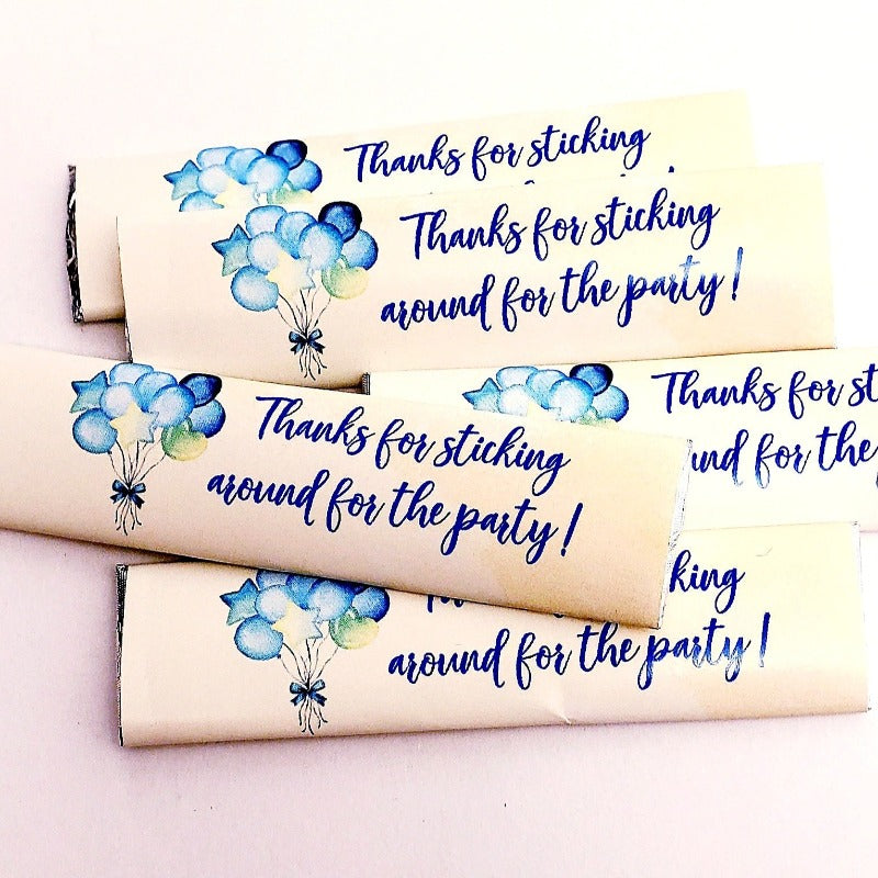 Birthday Party Gum Stick Favors