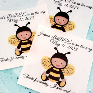 Personalized Bumble Bee Glassine Party Favor Bags