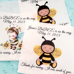 Personalized Bumble Bee Glassine Party Favor Bags