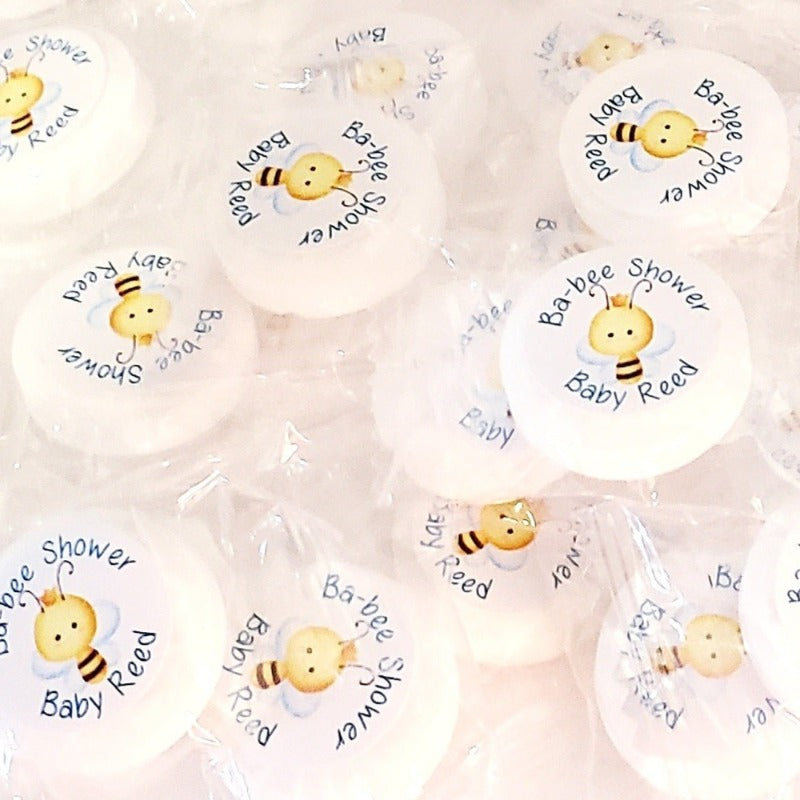 Personalized Bumble Bee Mint Party Favors