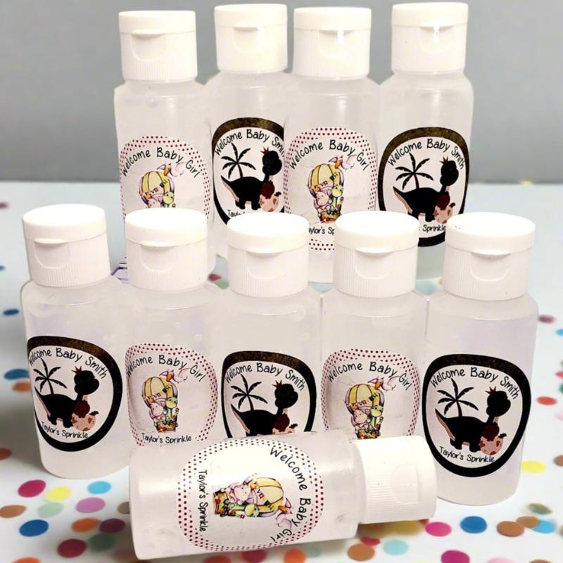 Dinosaur Hand Sanitizer Shower Party Favors