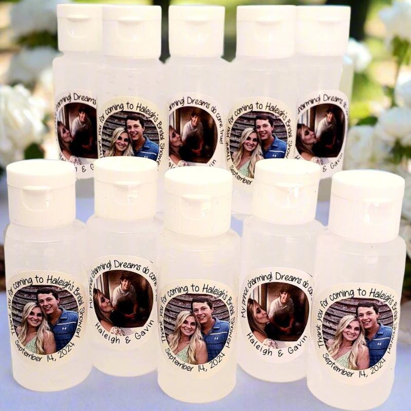 Personalized Add Your Photograph Hand Sanitizer Party Favors
