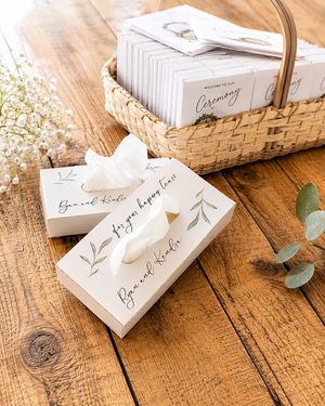 Wedding Happy Tears Tissue Boxes - Ceremony Tissue Favors