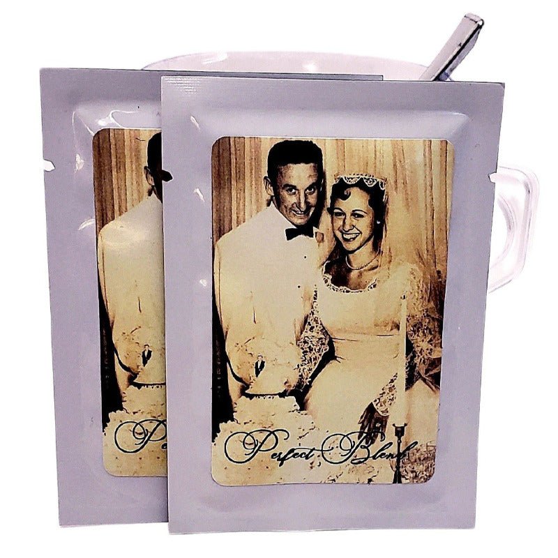 Add Your Photograph Personalized Anniversary Tea Bag Party Favors-1