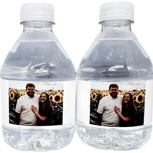 50 Personalized Add Your Photograph Water Bottle Labels