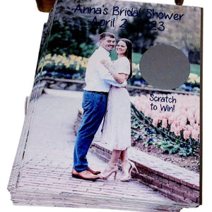 Add Your Photograph Personalized Scratch Off Party Game Cards