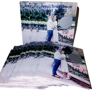 Add Your Photograph Personalized Scratch Off Party Game Cards