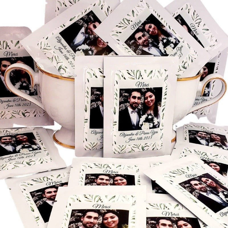 Add Your Photograph Personalized Tea Party Wedding Favors-1