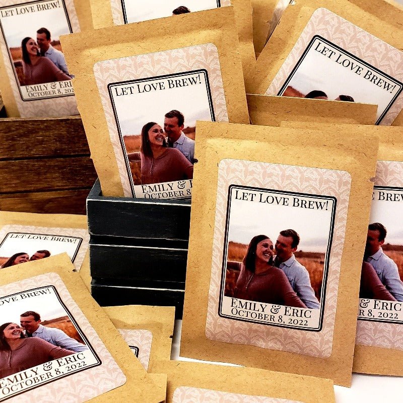 Add Your Photograph Personalized Bridal Shower Tea Bag Party Favors-5