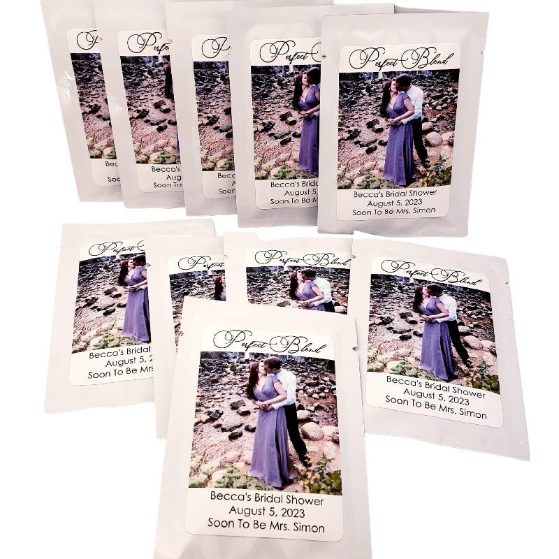 Add Your Photograph Personalized Bridal Shower Tea Bag Party Favors-1