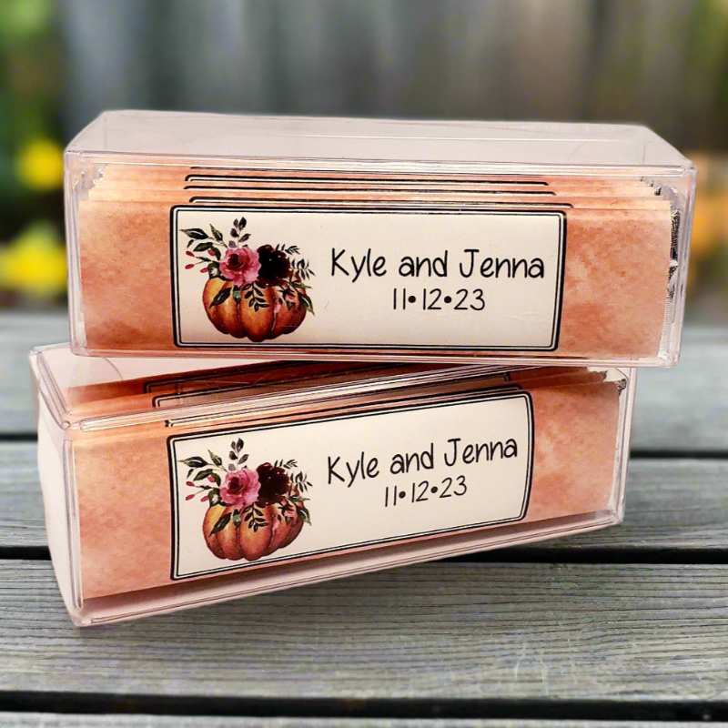 Fall Gum Pack Personalized Wedding Favors Shower Gift Idea