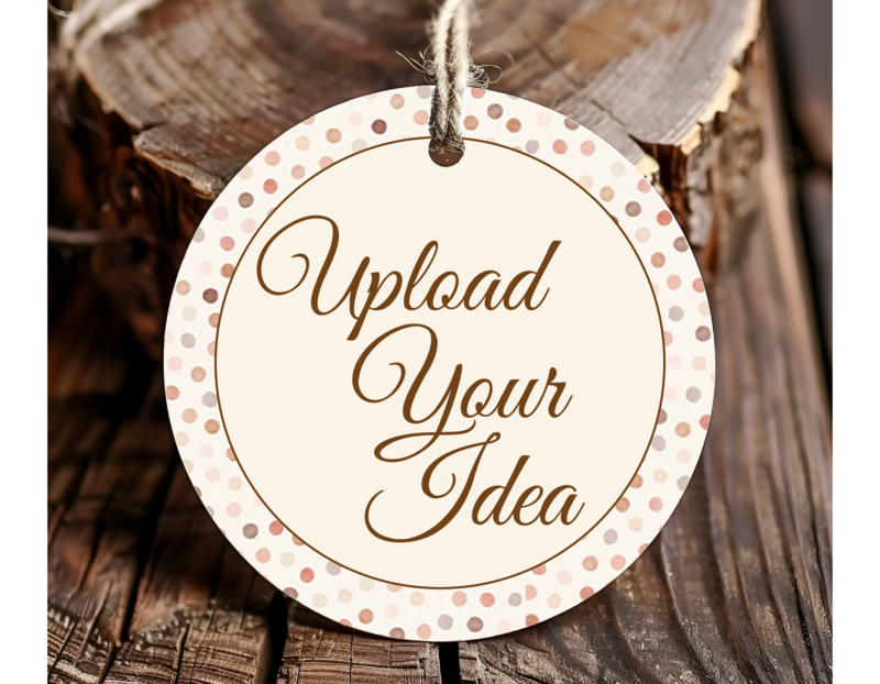 Create Your Own Personalized Round Thank You Favor Tags