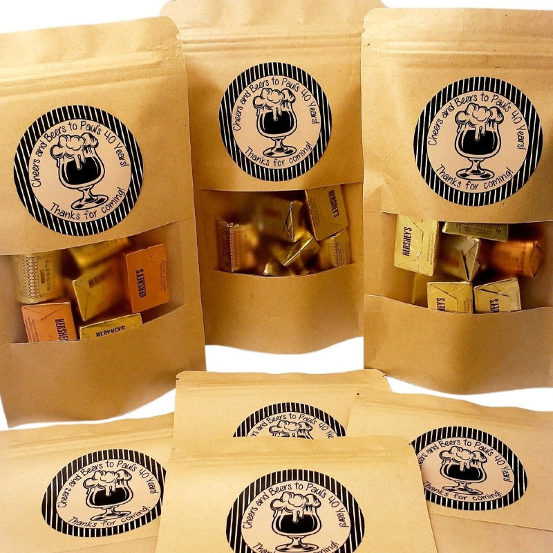 Adult Birthday Party Goodie Bags Cheers and Beers Personalized-1
