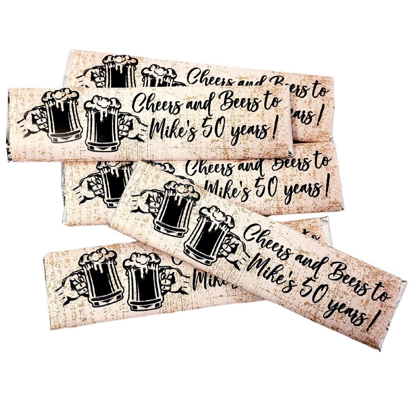 Cheers and Beers Adult Birthday Party Gum Stick Favors and Decorations