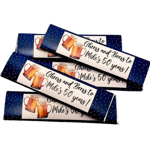Cheers and Beers Adult Birthday Party Gum Stick Favors and Decorations