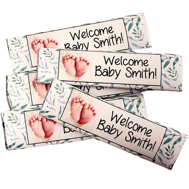 Baby Feet Boy and Girl Baby Shower Gum Stick Favors
