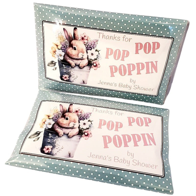 Baby Shower Birthday Party Bunny Rabbit Favors Microwave Popcorn-1