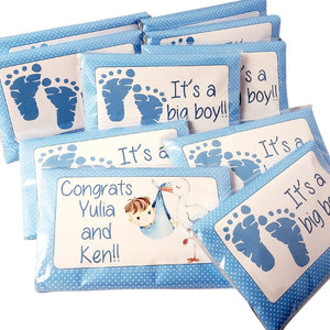 Boy Baby Shower Favors Personalized Microwave Popcorn