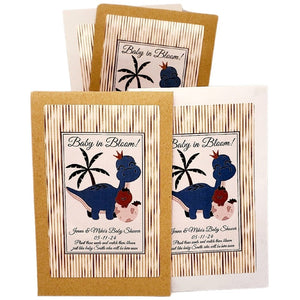 Personalized Dinosaur Seed Packet Party Favors Many Options