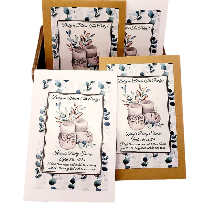 Personalized Boho Chic Seed Packet Party Favors Many Options