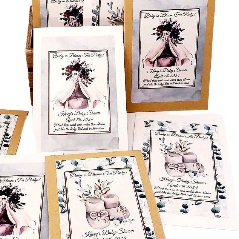 Personalized Boho Chic Seed Packet Party Favors Many Options