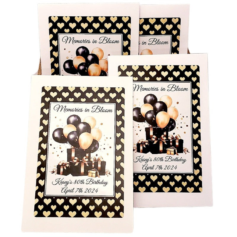 Personalized Birthday Party Seed Packet Favors Many Options