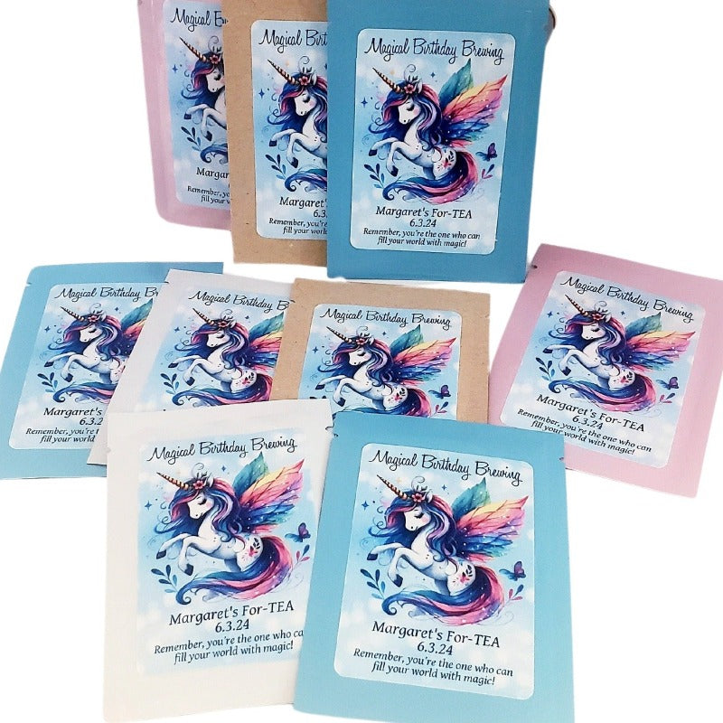 Magical Unicorn Personalized Tea Party Favors