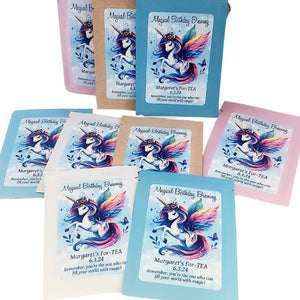 Magical Unicorn Personalized Tea Party Favors