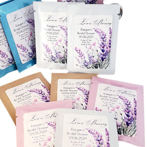 Lavender Design Personalized Tea Party Favors