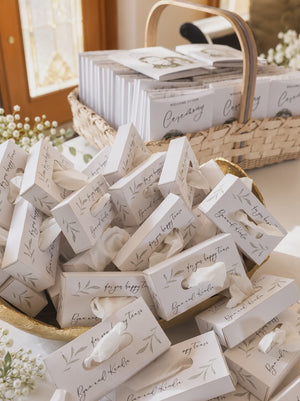Wedding Happy Tears Tissue Boxes - Ceremony Tissue Favors