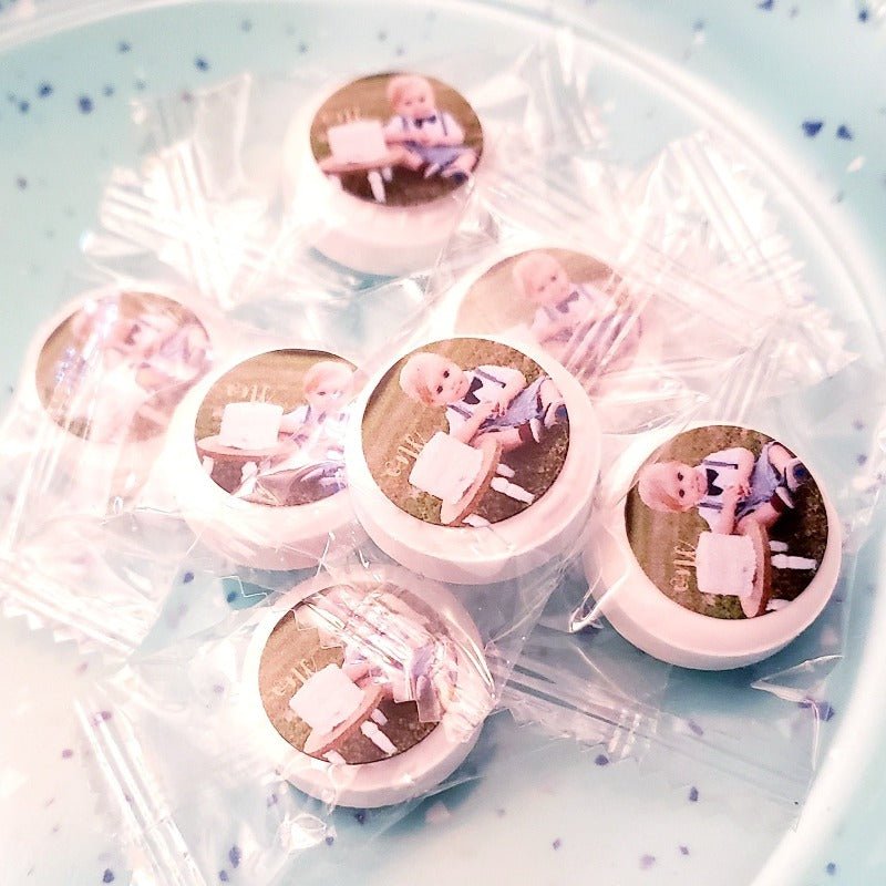 50 Add Your Photograph Personalized Birthday Party Mint Favors - Favors Today