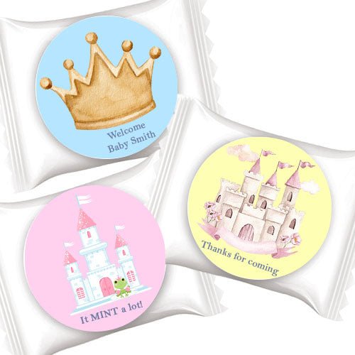 50 Personalized Prince or Princess Individual Mint Favors Many Options - Favors Today