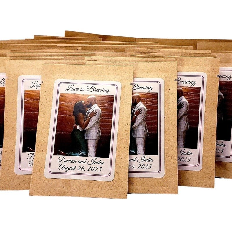 Add Your Photograph Personalized Tea Party Wedding Favors-1